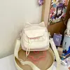 Bolsa transversal fofa de orelha de gato, macia e adorável, bolsa grande fofa para crianças, bolsa pequena para estudantes, bolsa para celular de trabalho