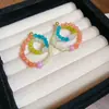 Brincos Coloridos de Miçangas Dopamina de Verão, Estilo Férias na Ilha, Brincos Frescos e Doces, Brincos de Design Exclusivo para Mulheres