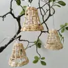 Pantalla de Rattan, Artesanías Tejidas a Mano, Estilo B&B Estilo Patio Camping Estilo Exterior Lámpara Decorativa de Ambiente