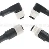 Conector Impermeable M12 Ethernet Blindado Enchufe de Aviación con Cable Moldeado por Inyección 34568 Núcleos 12 Pines 17 Agujeros