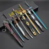 Espadas de leyendas Armas circundantes Baili Tu Su Burn Ji Jian Han Guang Jian Ba Xiaxijian Modelo de aleación Juguete para estudiantes