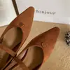 Zapatos Mary Jane Grises Estilo Tweed Punta Cuadrada para Mujer 2025 Nuevos de Primavera Versátiles Tacón Grueso Francés Zapatos de Oficina