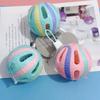 Nueva pelota de juguete para gatos de 8 cm, pelota de plástico con campana de colores, pelota interactiva para gatos, pelota de juguete para mascotas.