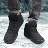Botas de Neve Masculinas Novas para Exterior de Inverno Cinco Dedos Sapatos de Algodão Femininos Veludo Espessado Impermeáveis Resistentes ao Desgaste Quentes Botas de Algodão