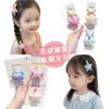 Goma para el pelo tipo moño de bebé con cuadros de estrella de cinco puntas estilo coreano, Cuerda para el pelo a cuadros linda para niñas, Accesorio para el pelo que no daña el cabello