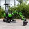 Novo Mini Escavador Hidráulico Piloto Haituo Exportado para a França para Escavação de Valas de Jardim e Plantio Mini Escavador a Combustível Euro 5
