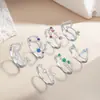 Anillo de Plata de Ley S925 con Doce Constelaciones y Piedra de Nacimiento para Mujer 2025 Nuevo Diseño de Moda de Nicho