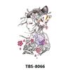 Personalidade Europeia e Americana Preto e Branco Cor Totem tatuagem impermeável de longa duração Braço de flor pequena tatuagem animal peito temporário