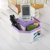 Caja de Almacenamiento de Escritorio de Color Sólido de Gran Capacidad Caja de Almacenamiento Organizadora Multifuncional para Artículos Varios y Papelería de Escritorio