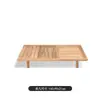 Sofá Nórdico de Exterior Combinación Ratán Teca Impermeable Protector Solar Hotel Villa Patio Ocio Mesa de Centro Muebles de Terraza