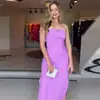 Verano 2024 Nuevo Europeo y Americano Amazon Transfronterizo para Mujer Color Sólido Hombros Descubiertos Sexy Sin Tirantes Ajustado al Cuerpo Vestido de Cadera