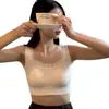 26188 # Sujetador Nuevo Estilo de Encaje Sin Costuras Espalda Descubierta para Mujer, Invisible Simple Anti-Exposición Push-Up Copa Fija Sujetador Cómodo