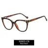 92603 Nuevos Armazones de Gafas Negros Europeos y Americanos para Mujer Se Pueden Equipar con Grado de Miopía Transfronterizo Anti-Luz Azul Fábrica de Gafas Venta al por Mayor