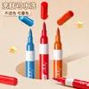 Canetas Marcadoras Acrílicas para uso artístico, opacas, não tóxicas, adequadas para crianças, podem ser sobrepostas, Canetas Aquarela com pontas macias para desenhar e marcar