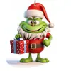Colgante Acrílico del Grinch de Navidad Nuevo Transfronterizo Monstruo Verde Divertido Decoración para Árbol de Navidad