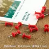 Chincheta roja para anuncio de jardín de infantes, pegamento fijo, clavo en forma de I, clavo de cabeza grande, clavos para pared con foto, clavos para pintar
