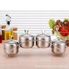 Tarro de condimento de acero inoxidable 304 de Amazon, apto para uso comercial, para sal, azucarero, tarro picante, suministros de cocina