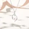 Colar de Pérolas Original Yuyou Companion para Mulheres Prata de Lei 925 Pingente Elegante Estilo Retro Francês Ins Corrente para Clavícula