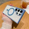 Funda magnética de acrílico de color para Apple 16PROMAX sensación avanzada 11 paquete completo 15 a prueba de caídas 7P/8P