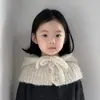 Sombrero y Bufanda Todo en Uno para Niños Qiunan Sombrero de Invierno Nuevo Logo de Letra Tejido Caliente para Bebé Bufanda para el Cuello y Gorro