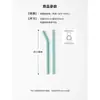 Pajita de Vidrio de 15 cm Corta Curva Recta Alta Resistencia al Calor de Borosilicato Accesorios para Taza de Café Taza de Agua Pajita