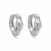 Brincos de Argola Geométricos Irregulares Aogu Europeus e Americanos Nicho Retro Banhados a Cobre Ouro 18K para Mulheres Estilo Metal Ins Brincos de Personalidade