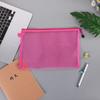 Bolsa Transparente A4 Transfronteriza Malla Cremallera Bolsa para Información de Hojas de Examen Bolsa para Almacenamiento de Archivos Oficina A5 Bolsa de Asignatura para Estudiantes