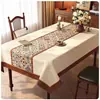 Protetor de Mesa de Computador, Mesa de Jantar Retro Americana Impermeável, à Prova de Óleo, Lavável, Resistente ao Calor em PVC, Toalha de Mesa de Luxo Leve de Alta Qualidade