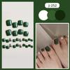 J241-280 usar uñas postizas para uñas de los pies chicas calientes espejo hielo a través de taladro de destello fino transfronterizo uñas postizas al por mayor