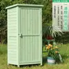 Armário de Armazenamento Externo, Armário de Armazenamento à Prova de Sol e Anticorrosão, Armário de Ferramentas para Varanda e Jardim, Caixa de Utilidades, Armário de Armazenamento