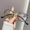 Gafas de Lectura Redondas Retro Antiluz Azul de Alta Definición Modernas Similares al Estilo "Black Storm", Directo del Fabricante