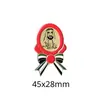 Modelo Quente Transfronteiriço Oriente Médio Emirados Árabes Unidos Retrato do Rei Senhor Esmalte Pintado Emblema Adesivo para Celular Pronto para Entrega