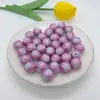 Serie Navideña 16mm Acrílico Esmerilado Pintado a Mano Copo de Nieve Agujero Pasante Cuentas DIY Accesorios de Cuentas Hechos a Mano