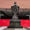Estátua de Figura Grande em Escala de Confúcio ao Ar Livre, Escultura de Bronze e Latão, Decoração de Paisagem Escolar Feita Sob Medida, Escultura de Metal
