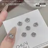 Decoração de Nail Art Bola de Diamante Cintilante com Zircônia Rosa e Padrão de Rosa Octogonal, um Novo Acessório de Unha Tendência