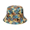 Chapéu de Pote Fashionável Estilo Japonês Coreano Primavera Verão Chapéu de Sol Chapéu de Sol Abacaxi Acura Frutas Padrão Chapéu de Pescador Feminino