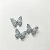 2cm 100 Borboleta Dupla Camada com Diamante Dupla Camada Estéreo Tule Malha Borboleta diy Arte de Unha Rosto Beleza Decoração.