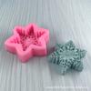 Floco de neve diy molde de sabão artesanal molde de silicone de Natal molde de bolo de cozimento de chocolate ferramenta de argila epóxi