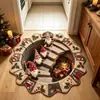 Amazon Nuevo Navidad 3D Visual Felpudo Sala de Estar Sofá Decoración Atmósfera Festiva Alfombra Dropshipping
