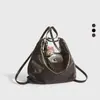 Bolsa Retro de Alta Qualidade e Grande Capacidade para Mulheres, Nova Mochila e Bolsa de Ombro para o Outono e Verão