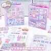 Inamazy Mini Libro Silencioso Tienda de Belleza Escena de Niña Pequeña Pegatinas de Vestir DIY Libro para Dibujar Tienda de Mascotas Juguetes