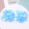 Ligas para el cabello grandes de flor de 42 mm, pinzas para el cabello, parches, aretes para manualidades, accesorios para el cabello, adornos para zuecos, materiales decorativos para manualidades