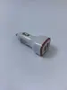 Carregador de Carro, Carregador de Carro Duplo USB Universal para Celulares, Carregador Duplo USB Luminoso, Carregador de Carro Foguete com Luz