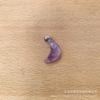 Amazon natural semi-cristal lua crescente em forma de pingente brincos artesanais colar pingente joias DIY