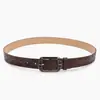 Cinturón americano retro transfronterizo para mujer con decoración de estampado de mariposas, cinturón para jeans con hebilla de aleación calada, cinturón de cuero para mujer