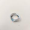 Joyería con Cadena Incrustada de Diamantes, Broche de Joyería, Anillo Abierto de Acrílico con Diamantes, Accesorios para Bolsos al por Mayor, Colgante