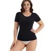 Top Moldeador de Abdomen y Cintura Delgado de Cuello Redondo Sin Costuras Transfronterizo Europeo y Americano Más Vendido para Mujer
