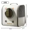 Mochila transportadora para gato de estimação, dobrável, de grande capacidade, respirável e portátil, adequada para uso ao ar livre, também conveniente para cães