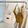 Estilo japonês Ins Retro Design Bolsa de lona Simples Cor sólida Casual Bolsa tote feminina Cross-border Estilo popular