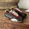 Zapatillas Deportivas para Mujer 2026 Primavera/Otoño Estampado de Leopardo Versátiles Casuales con Cordones Puntera Redonda Suela que Aumenta la Altura Estilo de Entrenamiento Alemán